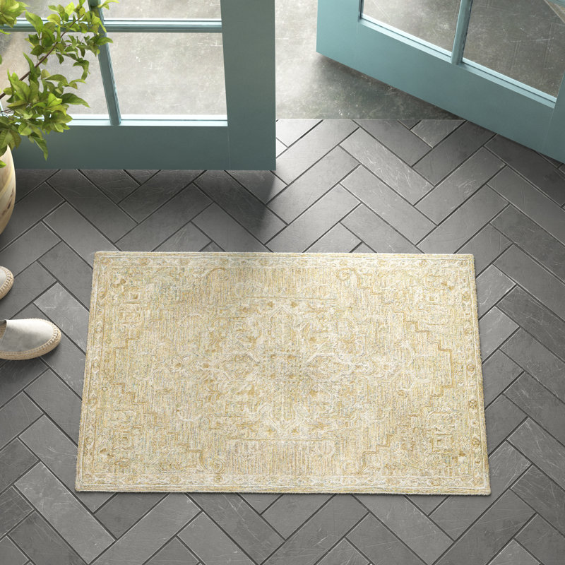 Merrin HandTufted Wool Khaki/Tan Area Rug & Reviews Birch Lane